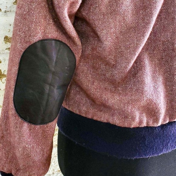 VTG Green Mountain Woolens Bomber Jacket Purple Pink Winter Warm XS/Small - Picture 5 of 10